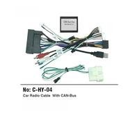 Arnés de cableado para radio Android, adaptador de cable de alimentación para estéreo de coche CAN-Bus, compatible con Hyundai Ix35, Sonata8 y KIA K3.(HY04(NO SPDIF BOX))
