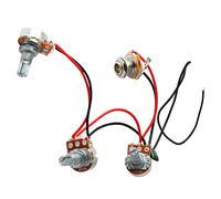 Arnés de cableado preconectado para guitarra eléctrica profesional, kit de circuito para guitarra con potenciómetros B500K y A500K, cableado soldado de bajo ruido para una (Pequeño Eléctrico GU108