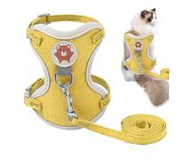 Arnés de cables para mascotas Beth - Arnés para gatos, cuerda de corteza para perros, cuerda de arrastre a la moda, transpirable, ajustable, posible chaleco solución cómoda para impactante arnés de