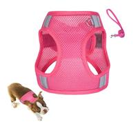 Arnés de cables para perros sin tirar: cachorro reflectante con juego de cuerda, cómodo chaleco ajustable | Accesorio para mascotas para un fácil control mientras caminas, corres, compras y