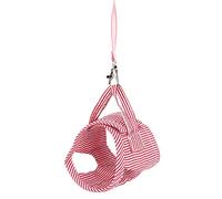 Arnés de chaleco de ardilla, arnés de animal doméstico pequeño Conjunto de chaleco y correa Arnés de frente suave Arnés de chaleco ajustable al aire libre Ropa para ardilla chinchilla de(L-rojo)