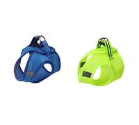 Arnés de Chaleco para Mascotas, cinturón de Seguridad para Mascotas, Chaleco Reflectante, Correa para Cachorros, Correas para Mascotas pequeñas, arnés de Conejito(Verde S)
