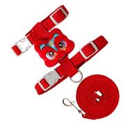 Arnés de chaleco para perro, arnés de pecho para cachorros con decoración de león de baile, dureza ajustable para gatos, perros y mascotas