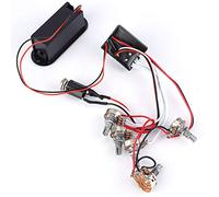 Arnés de Circuito de Captación de Preamplificador de Ecualizador de Banda, Circuito de Captación de Sonido Piezoeléctrico EQ de Preamplificador Activo para Bajos