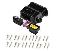 Arnés De Conector De Bobina Compatible Con ECU Conector Enchufe Bobina Encendido Sensor Refuerzo Motor Piezas Coche Encendido Controlador Placa Circuito(Black 24P,5sets)