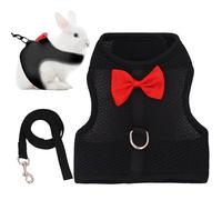 Arnés de conejo de aventura - Juego de vajilla para gatitos, correa de conejo, correa de conejo, correa de conejo, correa de conejo, pectoral de animales pequeños, arnés para pechos de conejo, fácil