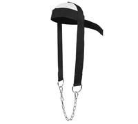 ArnéS De Cuello Para Entrenamiento De Fuerza, Correa Ajustable Para La Cabeza Con Cadena De Acero Y Correa Para El Hombro Para El Desarrollo Muscular Del Cuello, La MandíBula