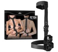 Arnés de Cuello y Manos - Ajustable y Elegante para BDSM | noestabu.com