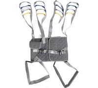 Arnés de Cuerpo Entero para Elevación de Pacientes Cinturón para Caminar Asistido Por el Paciente Entrenador Marcha de Rehabilitación para Personas Mayores, Discapacitados(M)