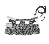 Arnés De Dragón Barbudo - Arnés De Escalada De 4,33 Pulgadas | Correa De Reptil | Conjunto De Lagarto | Arns De Seguridad | Correa para Animales Pequeños: Algodón Durante Paseos Y Aventuras Al Aire L