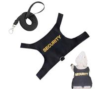 Arnés de dragón barbudo - Juego de arnés y correa ajustable de dragón barbudo | Cómodo Harnes para reptiles | Chaleco de cuero para entrenamiento para caminar adecuado para exploración al aire libre