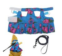 Arnés de dragón y Correa, arnés de dragón Barbudo - Arness de Animales pequeños,Accesorios de Chaleco y Ajustable Deja lagartos, Camaleones, hámsters, ratón