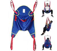 Arnés de elevación para pacientes, arnés de elevación de cuerpo completo, eslinga de elevación de piernas dividida, capacidad máxima de peso de 230 kg, correa de aseo para adultos