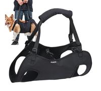 Arnés de elevación para Perros: Soporte para piernas de 384 g, Asistente de Cabestrillo para Perros, arnés de Soporte para Mascotas Negro | Chaleco Elevador de rehabilitación para Cachorros, Cor