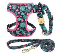 Arnés De Entrenamiento De Perros De Impresión De Confort Suave Arnés De Nylon Ajustable Arnés De Collar De Perness para Perros Pequeños Y Medianos Labrador Bulldogs Franceses,D,S
