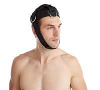 Arnés de entrenamiento para el cuello: correa de cabeza ajustable, herramienta de refuerzo, dispositivo avanzado de soporte de barbilla, equipo de levantamiento de pesas resistente | Diseño de equipos