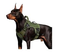 Arnés de entrenamiento para perros, diseño antitirones, correa acolchada para el pecho con construcción de nailon, reflectante, seguro para uso en exteriores, correa de pecho para perro