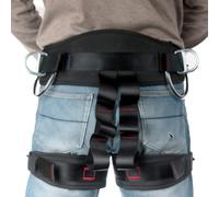 Arnés De Escalada - Arnés Ajustable de Cintura y Piernas,Equipo de Seguridad Medio Cuerpo para Adultos Aventura Espeleología Senderismo
