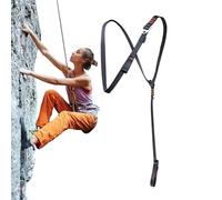 Arnés de Escalada Hombre | Correa de seguridad para alpinismo, arnés torácico ajustable antideslizante para roca, techo y actividades al aire libre
