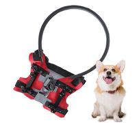 Arnés de halo para perro, ayuda para perros ciegos, chaleco de arnés para perros ciegos, protector de seguridad ligero y cómodo, ajustable, collar protector para mascotas, dispositivo de protección