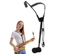 Arnés De Hombro para Saxofón para Adultos Y Niños, Cómodo Gancho para Correa De Cuello De Saxofón, Soporte De Aluminio Metálico para Saxofón Alto.