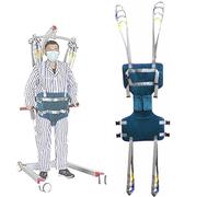 Arnés de Marcha para Grúa de Pacientes, Eslinga de Bipedestación y Rehabilitación Profesional, Soporte en U Acolchado y Ajustable para Ancianos y Discapacitados(S)