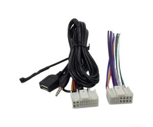 Arnés de micrófono de coche con interfaz USB de 3,5 mm y cableado de 24 pines para integración de radio de fábrica KIA K4 y audio de llamada clara