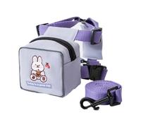 Arnés de mochila para perro, arnés de viaje para mascotas pequeñas, bonitos diseños de oso, conejo y dinosaurio, suave y ajustable para perros pequeños, ideal para viajes, senderismo, actividades de