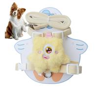 Arnés De Mochila Para Perro - Cable De Tirón Para Mochilas, Arnés De Pecho Con Muñeca De Felpa En Forma de I | Cable Ajustable Seguro Para Tirador De Perro, Correa De Gato Y Suministros De Animales