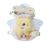 Arnés de mochila para perro, cuerda de tracción de cuerda de plomo, arnés de chaleco para perro con muñeca de felpa, mochila para perro, arnés para mascotas, cuerda para caminar para perros