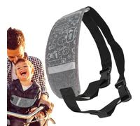 Arnés de motocicleta para niños, cinturón de equitación para niños, soporte de asiento de seguridad acolchado suave, correas reflectantes resistentes y duraderas para la noche, correas fiables de