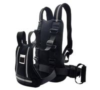 Arnés de motocicleta para niños de 2 a 12 años Arnés de motocicleta para niños ajustable reflectante con asa Chaleco de seguridad para pequeños anticaída, transpirable y con doble hombro para