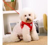 Arnés de pecho antiroturas para mascotas, juego de cuerda de tracción reflectante universal para perros y gatos pequeños, antiexplosión y cómodo collar ajustable transpirable para pasear al perro