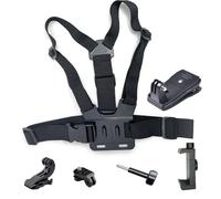 Arnés de Pecho Soporte de Pecho, Mochila Bandolera Soporte para cámara, Compatible con iPhone 15 14 13 / GoPro 12 11 10 / dji OSMO /Insta360 X3 X2/ SJCAM y cámara de acción