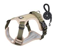 Arnés de perro para caminar - Conjunto de arnés de perro ligero, arnés de perro reflectante cómodo arnés de perro - Arnés de tiro de perro, collar con remolino