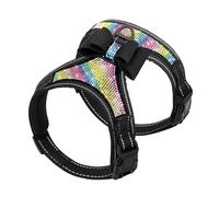 Arnés De Perro Reflectante Al Aire Libre Glitter Glitter Strap Bowknot Accesorios Nylon Bulldog Atentable Pug Harness para Perros Pequeños Y Medianos,do,L