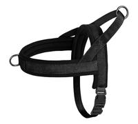 Arnés De Perros De Nylon Ajustable Sin Pull Pull Softed Parness para Perros para Perros Pequeños Y Medianos Bulldog French Labrador,Negro,S