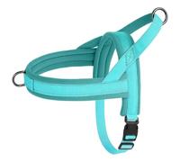 Arnés De Perros De Nylon Ajustable Sin Pull Pull Softed Parness para Perros para Perros Pequeños Y Medianos Bulldog French Labrador,Azul,S