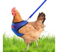 Arnés de Pollo, arnés de Pollo con Cuerda - Cinturón de arnés de Pollo Transpirable Ajustable - Cómodos Suministros para Mascotas de Chaleco, Cuerda de Entrenamiento de 3.6 pies para gallinas, Patos,