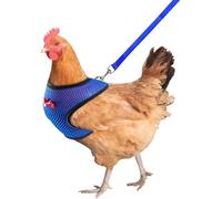 Arnés de pollo, arnés de pollo con cuerda - Tarnante de arnés ajustable TRACTION - Cómodos suministros para mascotas de chaleco, cuerda de entrenamiento de 3.6 pies para gallinas, patos, gansos y masc