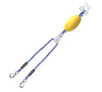 Arnés de Remolque para Barcos,Cuerda De Esquí Acuático De 4.9 M con Flotador - con Flotante y Gancho para Remolque Seguro de Kayak Embarcaciones Amarre y Rescate