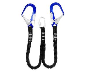 Arnés De Seguridad Para Construcción | Cordones Absorbiendo Choques con Gancho | Cordón De Seguridad De Doble Rama A Prueba De Golpes Interno,para Perros Construcción Coche Escalada Techo