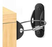 Arnés de seguridad para muebles - Kit antivuelco, cable de 20 cm, kit de anclaje de pared | Sistema de bloqueo seguro de alambre de metal resistente, solución de estabilidad para niños y dispositivo