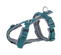 Arnés de senderismo premium para perro - Color del Producto: Azul petróleo | Mediciones: 80-97 cm/25 mm