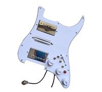 Arnés de soldadura multiusos 1 Juego de accesorios para guitarra golpeador HSH pastilla Alnico de doble bobina interruptor de 7 vías Kit Pastillas Pickguard(4 push pull switch)