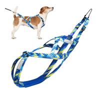 Arnés de tracción para perro, arnés ajustable para el pecho del perro, arnés reflectante para perro, arnés para perro, transpirable, cómodo, cuerda flexible de entrenamiento para perros al aire libre
