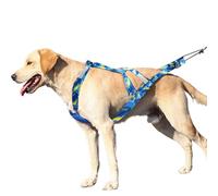 Arnés de tracción para perro, arnés reflectante ajustable para perro, arnés de entrenamiento para perros al aire libre con cuerda flexible, arnés de trineo, caminar y senderismo para perros activos,