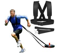 Arnés De Trineo - Ajustable Para Tirar De Trineo Para Entrenamientos De Fitness Y Velocidad | Cinturón Para Tirar Neumáticos Pesados Para Correr Y Agilidad | Hardware De Acero Inoxidable Ag