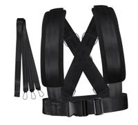 Arnés De Trineo Para Entrenamiento De Resistencia Correa De Hombro Fitness Diseño Duradero Para Ejercicio Instalaciones Deportivas Color Negro
