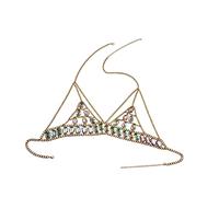 Arnés de verano para mujer, brasier de pecho con dije a la moda para el vientre, as described, poliéster, como se muestra en la
